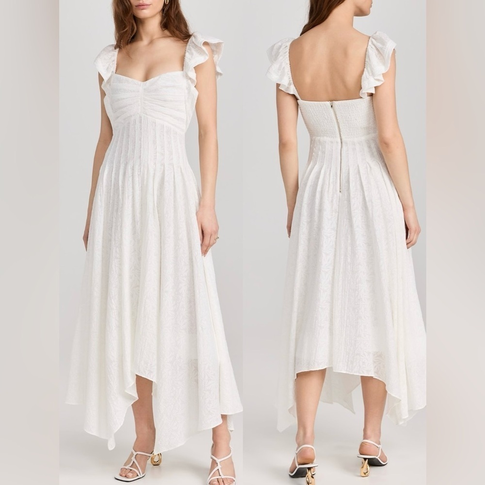 NWOT Ramy Brook Bria White Maxi Dress sz 2